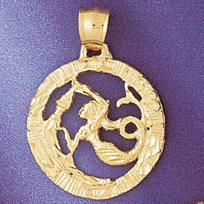 Dazzlers Jewelry Aquarius Water Bearer Zodiac Pendant Necklace Charm Bracelet in Yellow, White or R…
