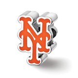 New York Mets Enameled Bead Sterling Silver SS500MET, MPN: SS500MET, 634401463845