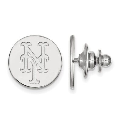 New York Mets Lapel Pin 14k White Gold 4W006MET, MPN: 4W006MET, 886774833286