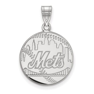 New York Mets Large Pendant Sterling Silver SS026MET, MPN: SS026MET, 886774629834