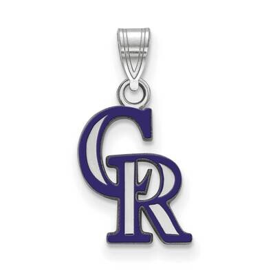 MLB Colorado Rockies Small Enamel Pendant Sterling Silver SS029ROK, MPN: SS029ROK, 191101774942