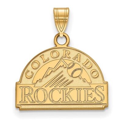 Colorado Rockies Small Pendant 10k Yellow Gold 1Y001ROK, MPN: 1Y001ROK, 886774795263