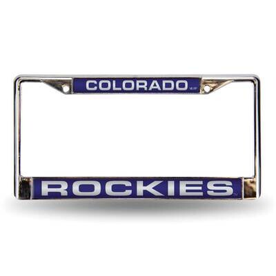 MLB Colorado Rockies Purple Laser Chrome Car License Plate Frame GC7018, MPN: GC7018, 94746402778