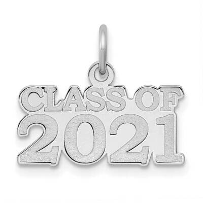 Class of 2021 Charm 14k White Gold YC1445W, MPN: YC1445W, 196904083079