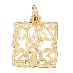Dazzlers Jewelry Class Of 2004 Pendant Necklace Charm Bracelet in Yellow, White or Rose Gold 10433,…