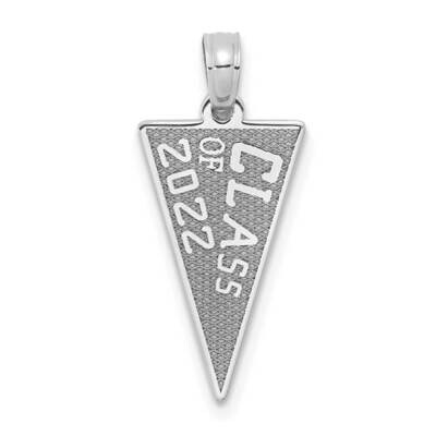 Class of 2022 Rally Flag Graduation Charm 10k White Gold 10K9935W, MPN: 10K9935W,