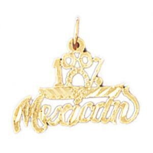 Dazzlers Jewelry One Hundred Per Cent Mexican Pendant Necklace Charm Bracelet in Yellow, White or R…