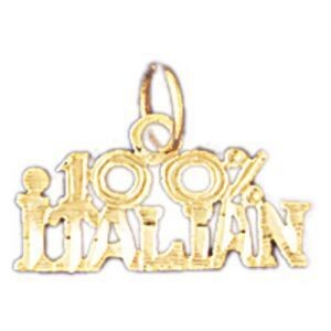 Dazzlers Jewelry One Hundred Per Cent Italian Pendant Necklace Charm Bracelet in Yellow, White or R…