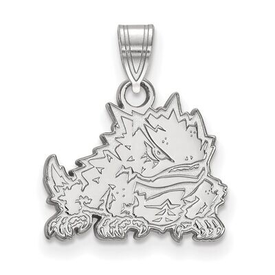 Texas Christian University Small Pendant 14k White Gold 4W017TCU, MPN: 4W017TCU, 886774841830