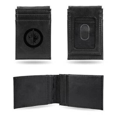NHL Winnipeg Jets Black Faux Leather Front Pocket Wallet GC7622, MPN: GC7622, 767345896421