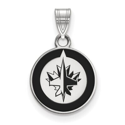 Winnipeg Jets Small Enamel Pendant Sterling Silver SS016JTS, MPN: SS016JTS, 886774747552