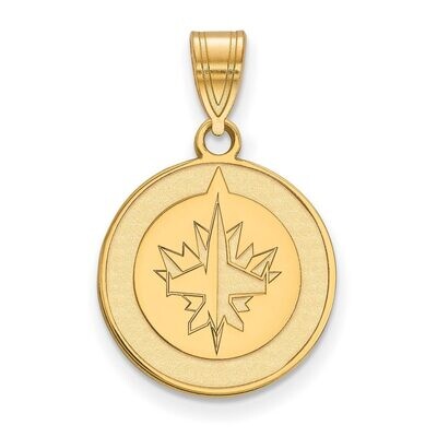 Winnipeg Jets Medium Pendant Gold-plated Silver GP003JTS, MPN: GP003JTS, 886774740980