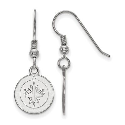 Winnipeg Jets Small Dangle Earring Wire Sterling Silver SS006JTS, MPN: SS006JTS, 886774957500