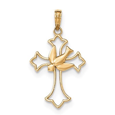 Dove Cross Pendant 14k Gold M1382, MPN: M1382, 637218163632