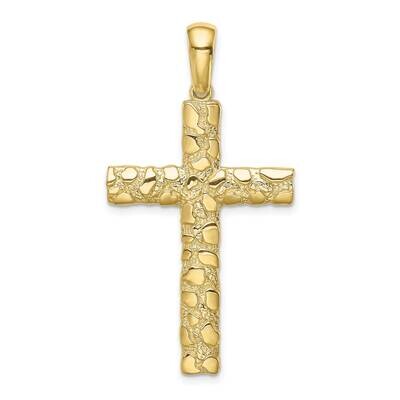 Nugget Cross Pendant 10k Gold 10XR1835, MPN: 10XR1835,