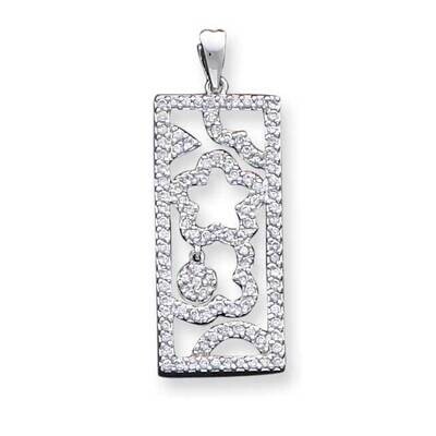 CZ Fancy Pendant Sterling Silver QP794, MPN: QP794,