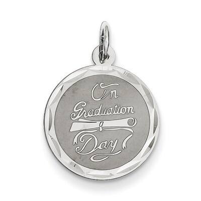 On Graduation Day Disc Charm Sterling Silver QC171, MPN: QC171, 191101181085