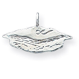 Graduation Cap Charm Sterling Silver QC177, MPN: QC177, 883957975450