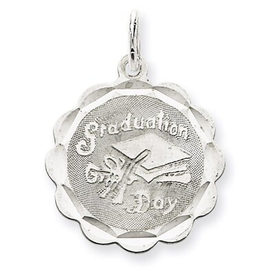 Graduation Day Disc Charm Sterling Silver QC2434, MPN: QC2434, 886774759937