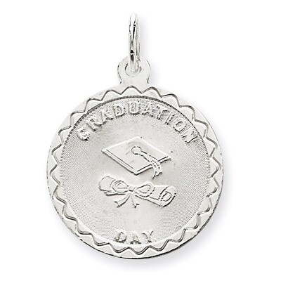 Graduation Day Disc Charm Sterling Silver QC2433, MPN: QC2433, 883957546735