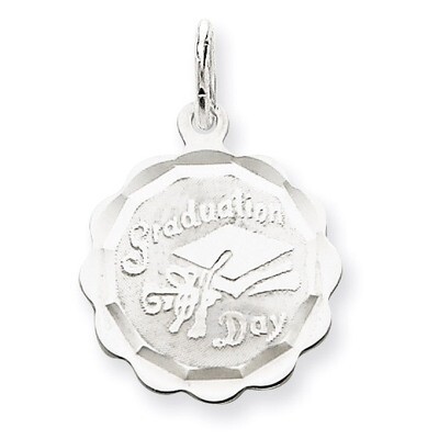 Graduation Day Disc Charm Sterling Silver QC2418, MPN: QC2418, 883957975412