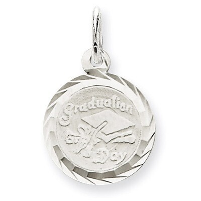 Graduation Day Disc Charm Sterling Silver QC2417, MPN: QC2417, 191101181337