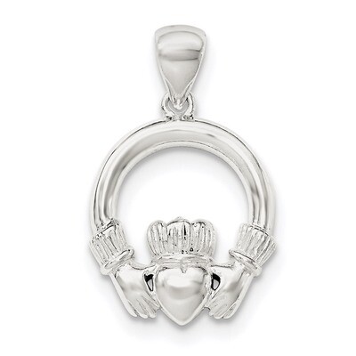 Claddagh Pendant Sterling Silver QC8672, MPN: QC8672, 191101459528