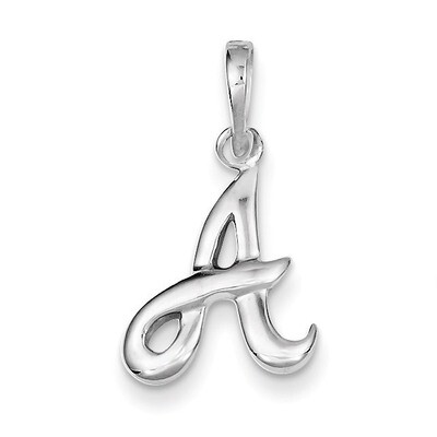 Initial A Pendant Sterling Silver QC6512A, MPN: QC6512A, 883957567273