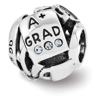 Swarovski Graduation Collage Bead - Sterling Silver QRS3444, MPN: QRS3444, 886774962900