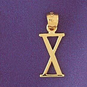 Dazzlers Jewelry Greek Number 10 Pendant Necklace Charm Bracelet in Yellow, White or Rose Gold 9546…