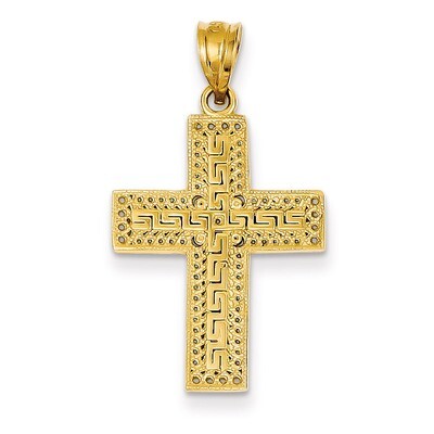 Greek Filigree Cross Pendant 14k Gold C1962, MPN: C1962, 883957985176