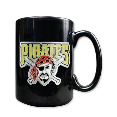 Pittsburgh Pirates 15oz Black Ceramic Mug GC801, MPN: GC801, 89006605044