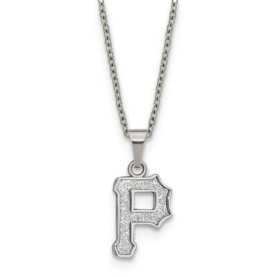 MLB Pittsburgh Pirates Pendant with 2 inch Extender Necklace Stainless Steel ST516PIR, MPN: ST516PI…