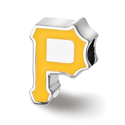 Pittsburgh Pirates Enameled Bead Sterling Silver SS500PIR, MPN: SS500PIR, 634401450401