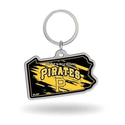 MLB Pittsburgh Pirates-Pennsylvania State Shaped Key Ring GC8009, MPN: GC8009, 767345747105