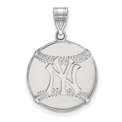 New York Yankees Pendant in Baseball Sterling Silver SS018YAN, MPN: SS018YAN, 886774628554