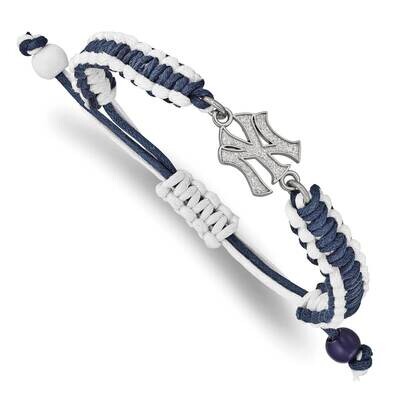 MLB New York Yankees Adjustable Cord Bracelet Stainless Steel ST514YAN, MPN: ST514YAN, 634401015631