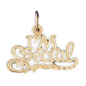 Dazzlers Jewelry I Am Special Pendant Necklace Charm Bracelet in Yellow, White or Rose Gold 10527, …