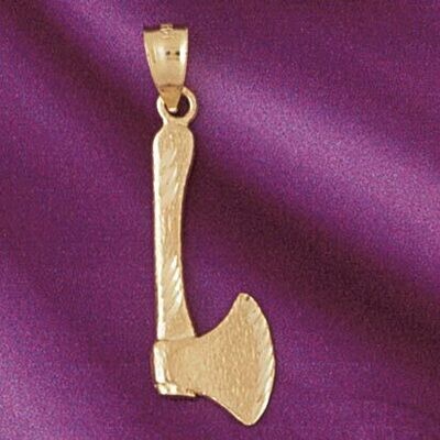 Dazzlers Jewelry Ax Hatchet Pendant Necklace Charm Bracelet in Yellow, White or Rose Gold 6626, MPN…