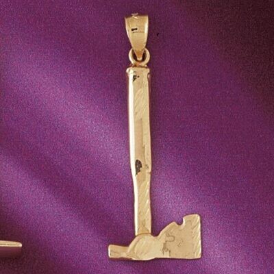 Dazzlers Jewelry Ax Hatchet Pendant Necklace Charm Bracelet in Yellow, White or Rose Gold 6628, MPN…