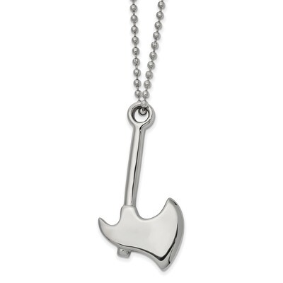 Hatchet 22 inch Necklace Stainless Steel Polished SRN2611-22 by Chisel, MPN: SRN2611-22, 1911016730…