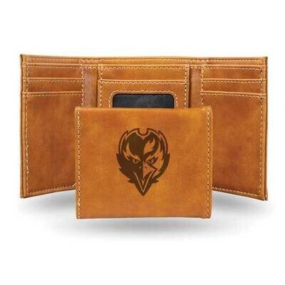 NFL Baltimore Ravens Brown Faux Leather Trifold Wallet GC7749, MPN: GC7749, 767345899422