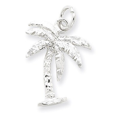 Palm Tree Charm Sterling Silver QC976, MPN: QC976, 883957977157