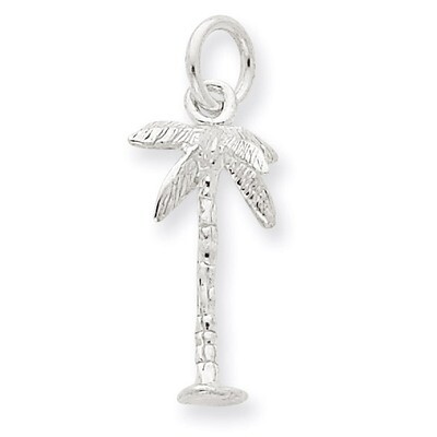 Palm Tree Charm Sterling Silver QC977, MPN: QC977, 883957977195