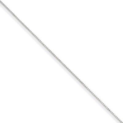 24 Inch .8mm Box Chain Sterling Silver QBX015-24, MPN: QBX015-24, 886774412368