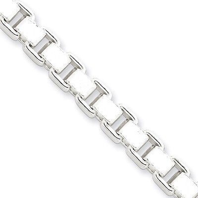 24 Inch 7mm Box Chain Sterling Silver QBX120-24, MPN: QBX120-24, 883957904313