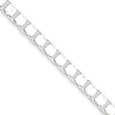 20 Inch 4.5mm Box Chain Sterling Silver QBX100-20, MPN: QBX100-20, 883957904252