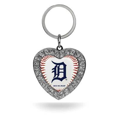 MLB Detroit Tigers Rhinestone Heart Key Chain GC7879, MPN: GC7879, 94746930554