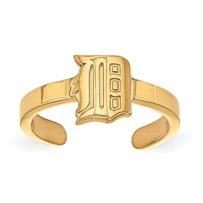 Detroit Tigers Toe Ring Gold-plated Silver GP029TIG, MPN: GP029TIG, 886774932842