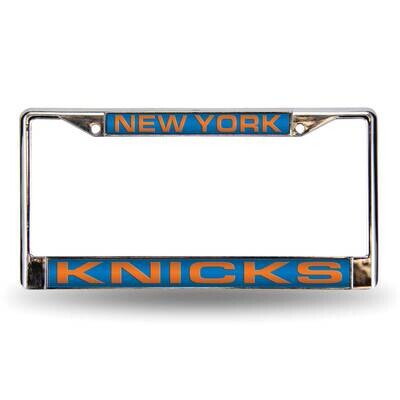NBA New York Knicks Blue Laser Chrome Car License Plate Frame GC7059, MPN: GC7059, 94746403454